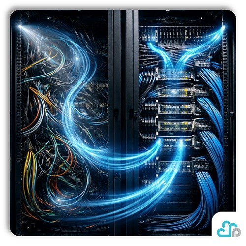 مدیریت کابل و نقش آن در جریان هوا